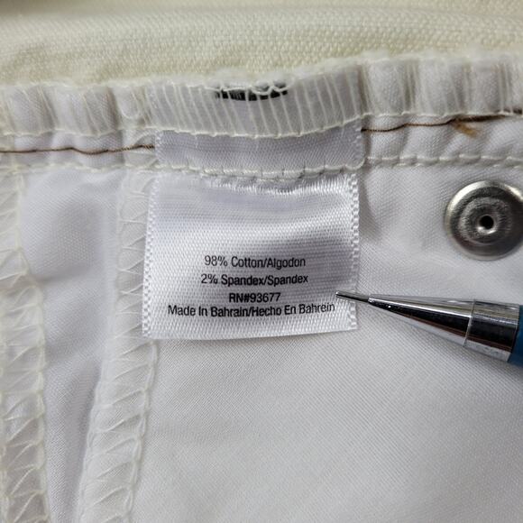 NWT St John's Bay Off-white Secretly Slender Bootcut Corduroy Jeans size 14 - Picture 11 of 16